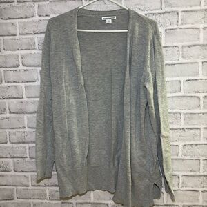 Amazon Essentials Womens Long-Sleeve Open-Front Cardigan size medium- grey